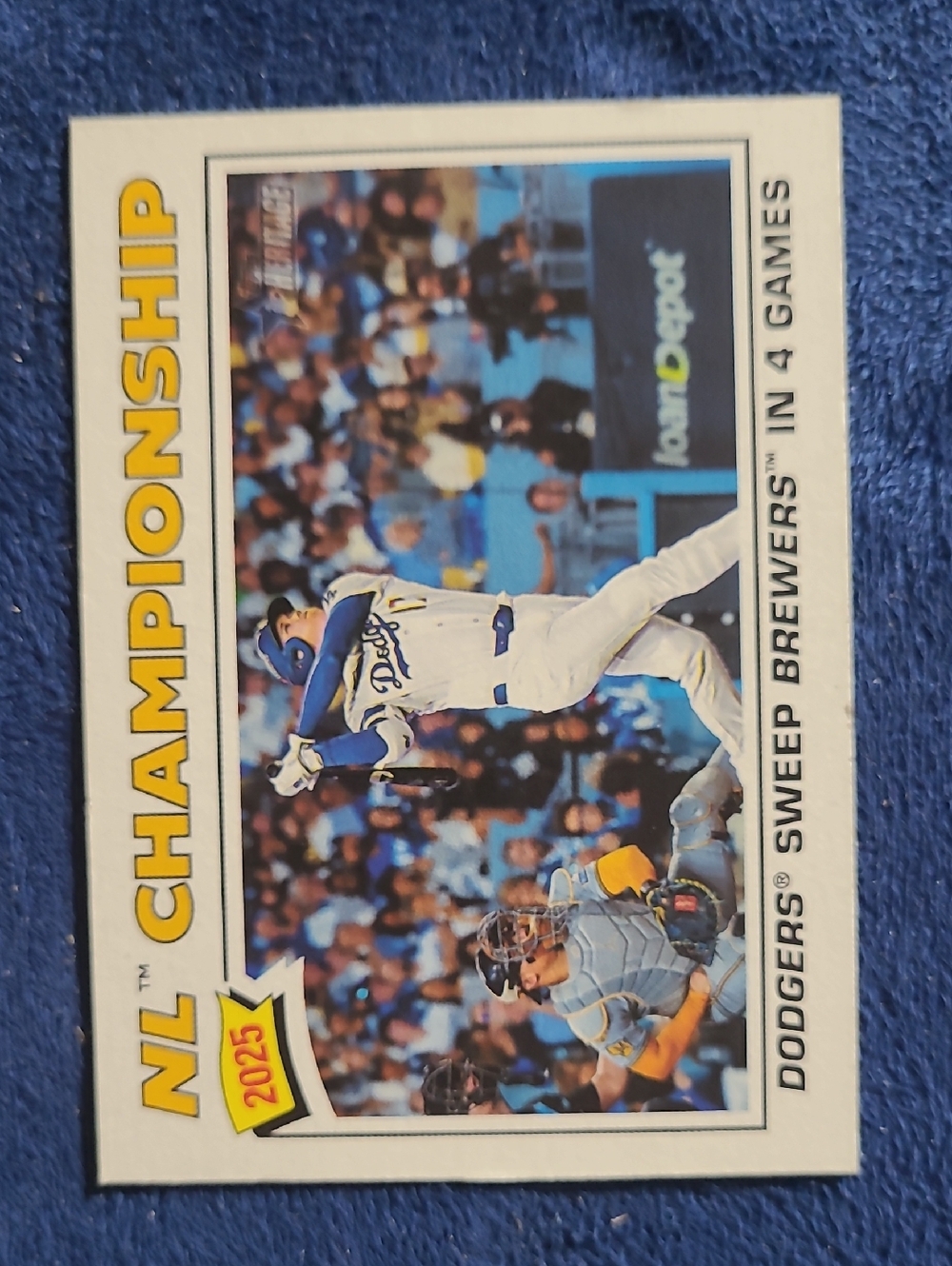 Topps Dodgers NL Championship Card - 2026 Topps Heritage Ohtani
